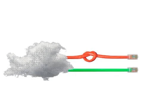 Cloud computing and net neutrality concept 스톡 사진