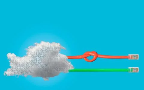 Cloud computing and net neutrality concept Foto stock