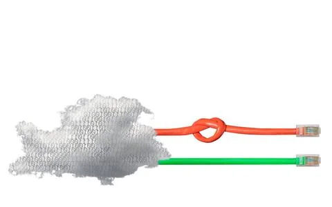 Cloud computing and net neutrality concept Concept to illustrate net neutr... 스톡 사진