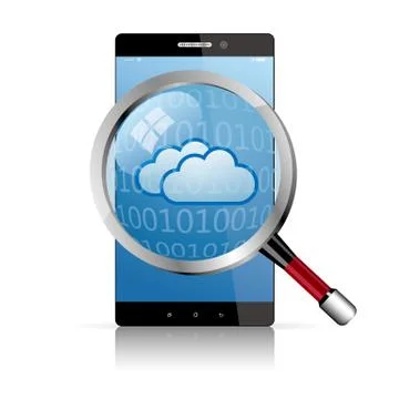 Cloud computing and networking design concept 스톡 일러스트