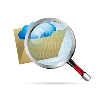 Cloud computing and networking design concept Stock Illustration