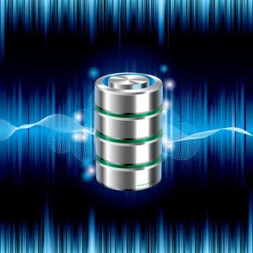 Cloud computing and networking design concept,Vector drawn hard disk drive. Stockillustratie