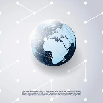 Cloud Computing and Networks Concept Design Stock Illustration