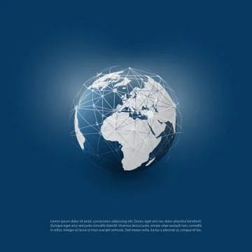 Cloud Computing and Networks Concept with Globe Иллюстрация