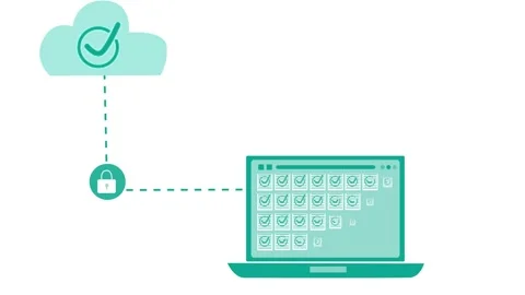 Cloud Computing and Secure Data Transfer Animation Stock Footage 315187492