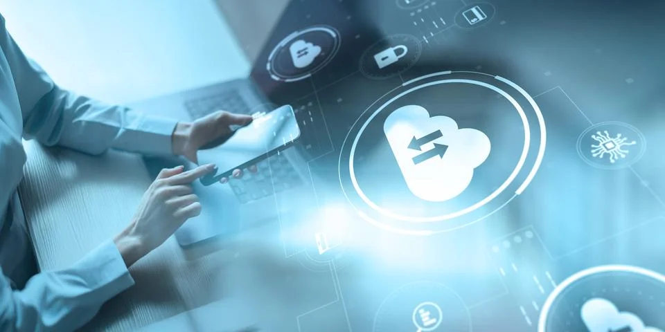 Cloud Computing and Secure Data Storage in Digital Environment. 写真素材