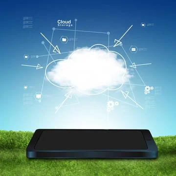 Cloud computing and smart phone Cloud computing and smart phone Copyright:... Stock Photos