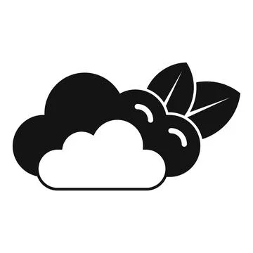 Cloud computing and storage with eco friendly green leaf icon イラスト素材