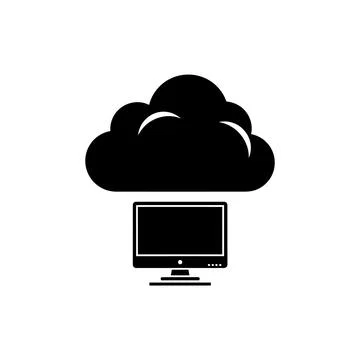Cloud Computing and Storage Infrastructure Icon Stockillustratie