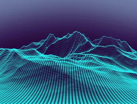 Cloud computing and tech design.3d rendering Stock Illustration