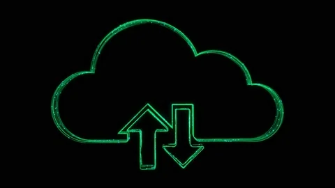 Cloud computing Animated Icon appearing ... | Stock Video | Pond5