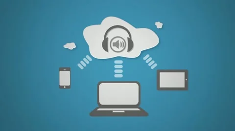 Cloud Computing Animation Stock Footage 11445938