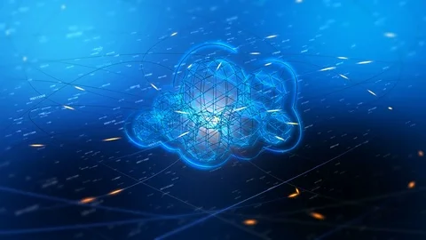 Cloud Computing Animation Stock Footage 70706695