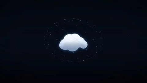 Cloud computing animation Stock Footage 341905380
