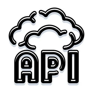 Cloud computing api connectivity and software interface development Ilustración de archivo