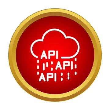 Cloud computing api delivering data raining icon イラスト素材