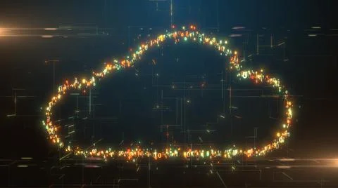 Cloud computing artificial intelligence AI information technology of internet 스톡 일러스트