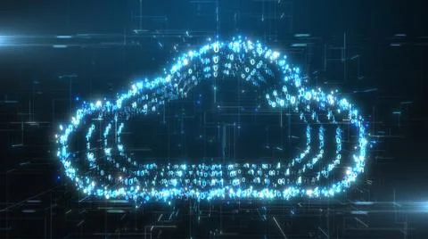 Cloud computing artificial intelligence AI information technology of internet 스톡 일러스트