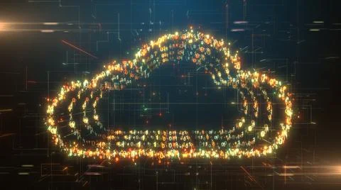 Cloud computing artificial intelligence AI information technology of internet 스톡 일러스트