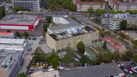 Cloud computing artificial intelligence data center. Amazing aerial view drone 库存影片 345229638
