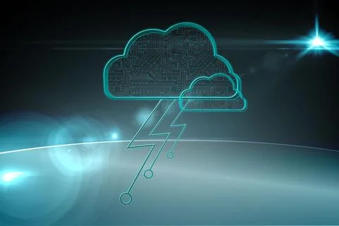 Cloud computing background 스톡 사진