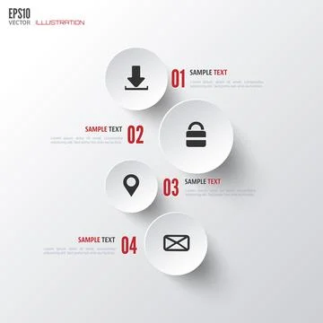 Cloud computing background with web icons. Social network. Mobile app Illustrazione stock