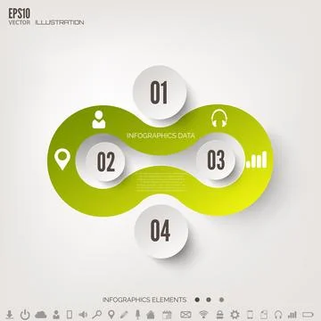 Cloud computing background with web icons. Social network. Mobile app Stock Illustration