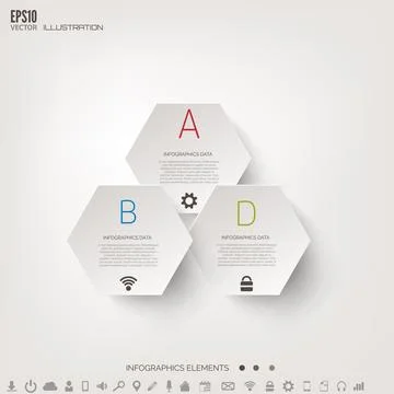 Cloud computing background with web icons. Social network. Mobile app Stock Illustration