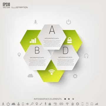Cloud computing background with web icons. Social network. Mobile app Stock Illustration
