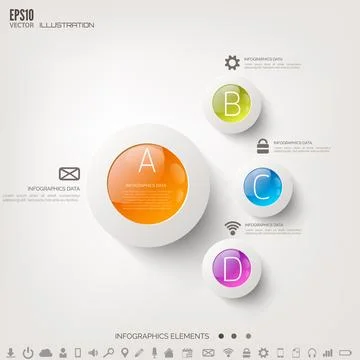 Cloud computing background with web icons. Social network. Mobile app Stock Illustration