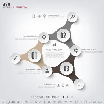 Cloud computing background with web icons. Social network. Mobile app 스톡 일러스트