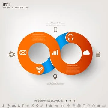 Cloud computing background with web icons. Social network. Mobile app Illustrazione stock