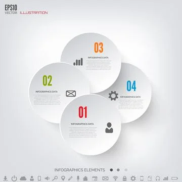 Cloud computing background with web icons. Social network. Mobile app Stockillustratie
