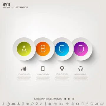 Cloud computing background with web icons. Social network. Mobile app Stock Illustration