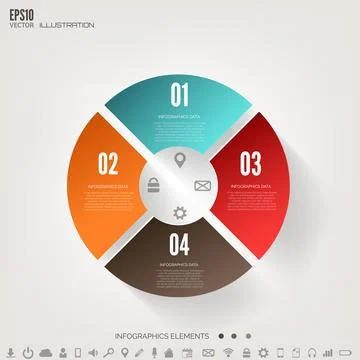 Cloud computing background with web icons. Social network. Mobile app Stock Illustration