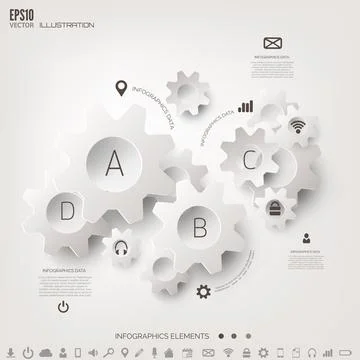 Cloud computing background with web icons. Social network. Mobile app Stockillustratie