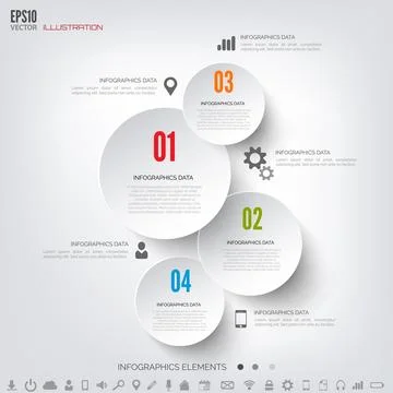 Cloud computing background with web icons. Social network. Mobile app Illustrazione stock