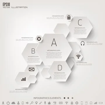 Cloud computing background with web icons. Social network. Mobile app Stock Illustration