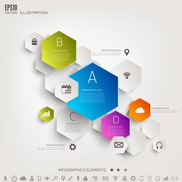 Cloud computing background with web icons. Social network. Mobile app Stock Illustration