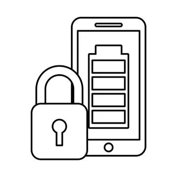 Cloud computing battery security autonomous car Stock Illustration