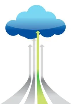 Cloud computing best connection 스톡 일러스트