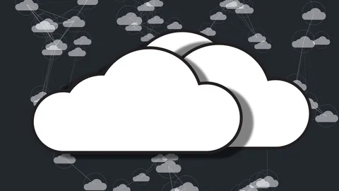 Cloud computing Big data Internet of things IoT fintech safe storage Stock Footage 80408215