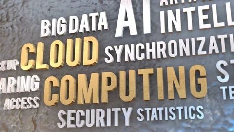 Cloud computing big data storage concept Vidéo 121512303