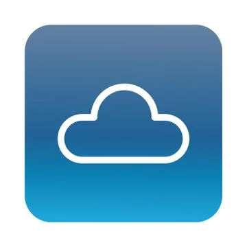 Cloud computing block gradient style icon 스톡 일러스트