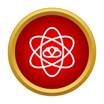 Cloud computing brain atom structure concept 스톡 일러스트