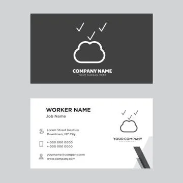 Cloud computing business card design Ilustração Stock Gratuita