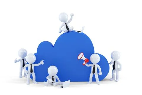 Cloud computing business concept. 스톡 일러스트