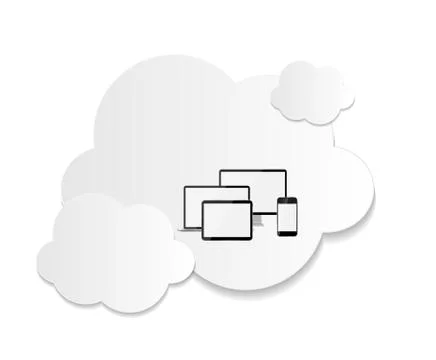 Cloud Computing Business Concept Illustration Stock Illustration