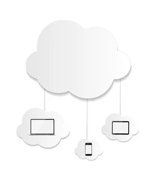 Cloud Computing Business Concept Illustration Illustrazione stock