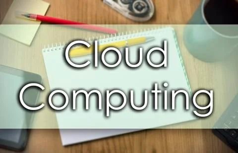 Cloud Computing -  business concept with text Stock Photos